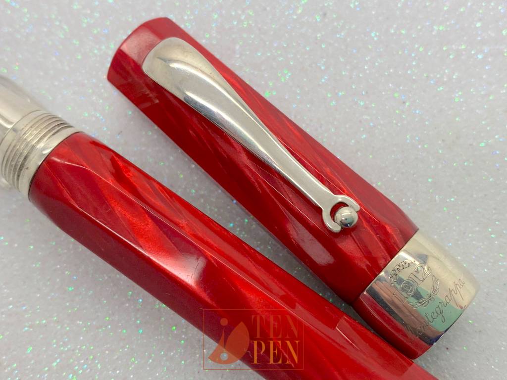 Montegrappa Red Celluloid Symphony Rollerball